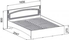 Мебелион Нижний Новгород  - заказать ЭМ-14 кровать двуспальная ЭЛИЗАБЕТА  за 7200 рублей