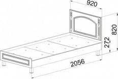 Мебелион Нижний Новгород  - заказать ЭМ-17 Кровать ЭЛИЗАБЕТА  за 7400 рублей