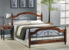 Двуспальная кровать 9119 - AT (160х200) Темный орех