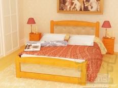 Кровать Берёзка в коже