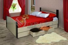 Кровать (ширина 1400) с ящиком и основанием(2шт)