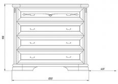Мебелион Нижний Новгород  - заказать Комод НМ418.04 c зеркалом от набора 