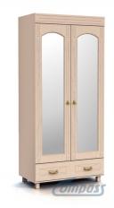 ЭМ-16 шкаф платяной с зеркалом ЭЛИЗАБЕТА