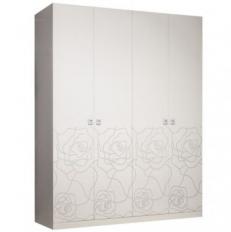 Шкаф 4-х дв. Роза (без/с зеркалами)