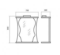 Мебелион Нижний Новгород  - заказать ЗЕРКАЛО СОЛО 70  за 6500 рублей