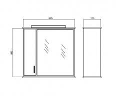 Мебелион Нижний Новгород  - заказать ЗЕРКАЛО ОПТИМА 60 (L)  за 6550 рублей