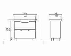 Мебелион Нижний Новгород  - заказать Тумба с раковиной 60 ВЕНЕЦИЯ  за 23700 рублей