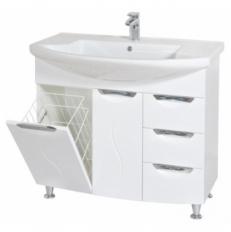 Умывальник с тумбой  ГЛОРИЯ 90 С КОРЗИНОЙ