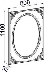 Мебелион Нижний Новгород  - заказать АС-07 Зеркало АССОЛЬ  за 5350 рублей