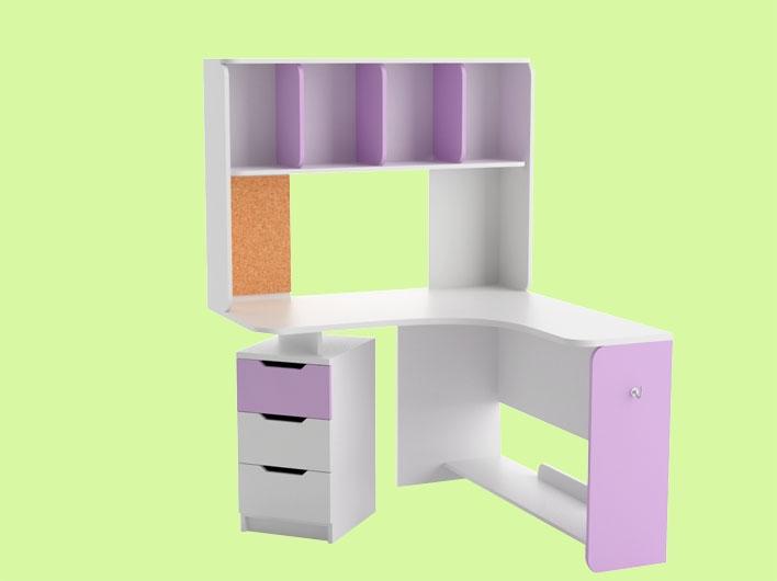 Мебелион Нижний Новгород  - заказать Модуль 7 Лилу "Стол компьютерный угловой" универсальный  за 10500 рублей
