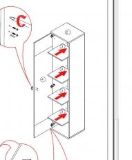 Мебелион Нижний Новгород  - заказать Шкаф со стеклом 1 дверный «Vision» СТЛ.021.03  за 3860 рублей