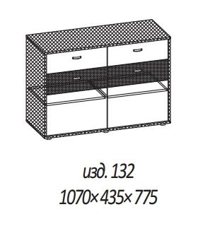 Мебелион Нижний Новгород  - заказать Изд 132  (мдк № 4.14 комод 2 дв, 2 ящ)  за 6300 рублей
