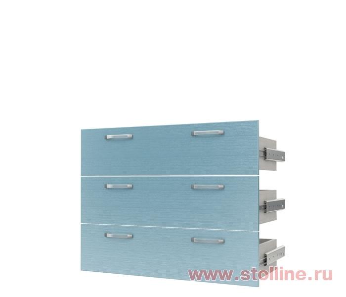 Мебелион Нижний Новгород  - заказать Ящик (3 шт.) для шкафа СТЛ.093.14 «Флауэ» (бирюза) СТЛ.093.17  за 3800 рублей