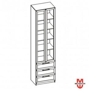 Мебелион Нижний Новгород  - заказать модуль Б-1 Шкаф с 3-мя ящиками стекло 2405х600х420  за 14250 рублей