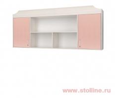 Полка навесная L-2042 «Флауэ» (розовый) СТЛ.093.32