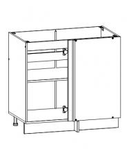 Стол 100 угловой (сборка на любую сторону)